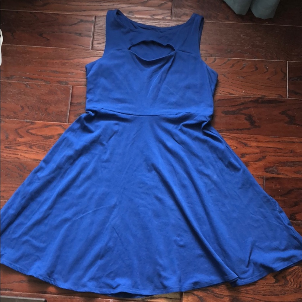Cobalt blue skater dress